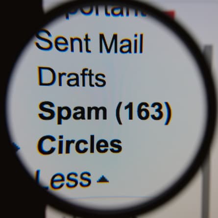 Spamordner bei den Emails Spamordner bei den Emails