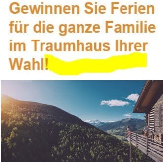 3 x Familien-Ferien in der Schweiz zu gewinnen
