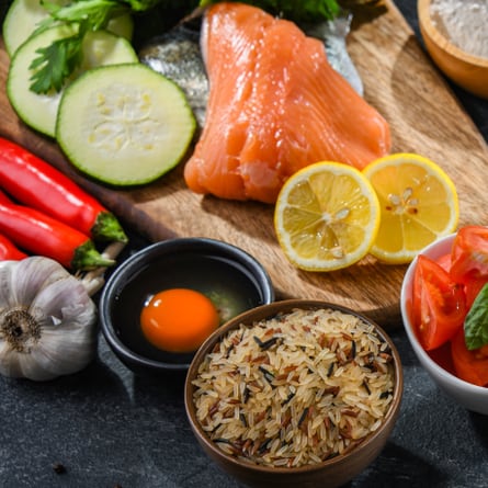 Zutaten parat für Kochen Zutaten parat für Kochen